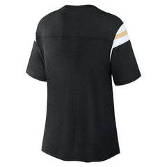 New Orleans Saints Women's Earned Stripes T-Shirt | NFL Outlet