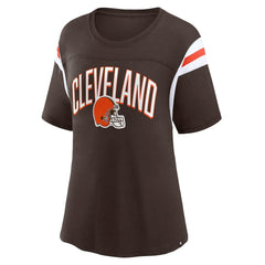 Cleveland Browns Women's Earned Stripes T-Shirt | NFL Outlet