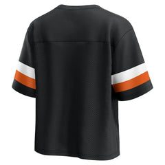 Cincinnati Bengals Women's Established Jersey Cropped V-Neck T-Shirt | NFL On sale