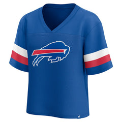 Buffalo Bills Women's Established Jersey Cropped V-Neck T-Shirt | NFL Near me
