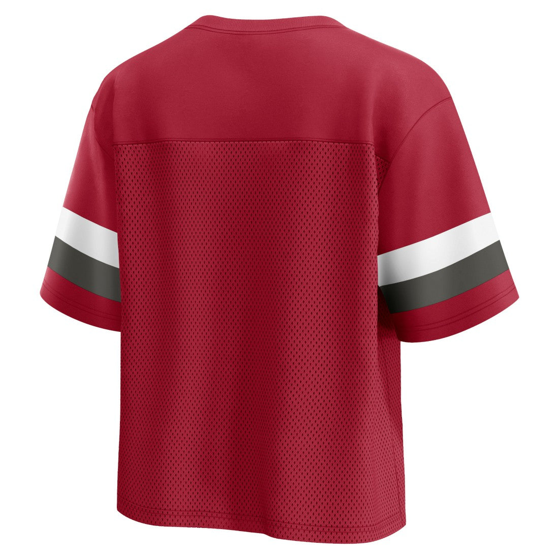 Tampa Bay Buccaneers Women's Established Jersey Cropped V-Neck T-Shirt | NFL Outlet