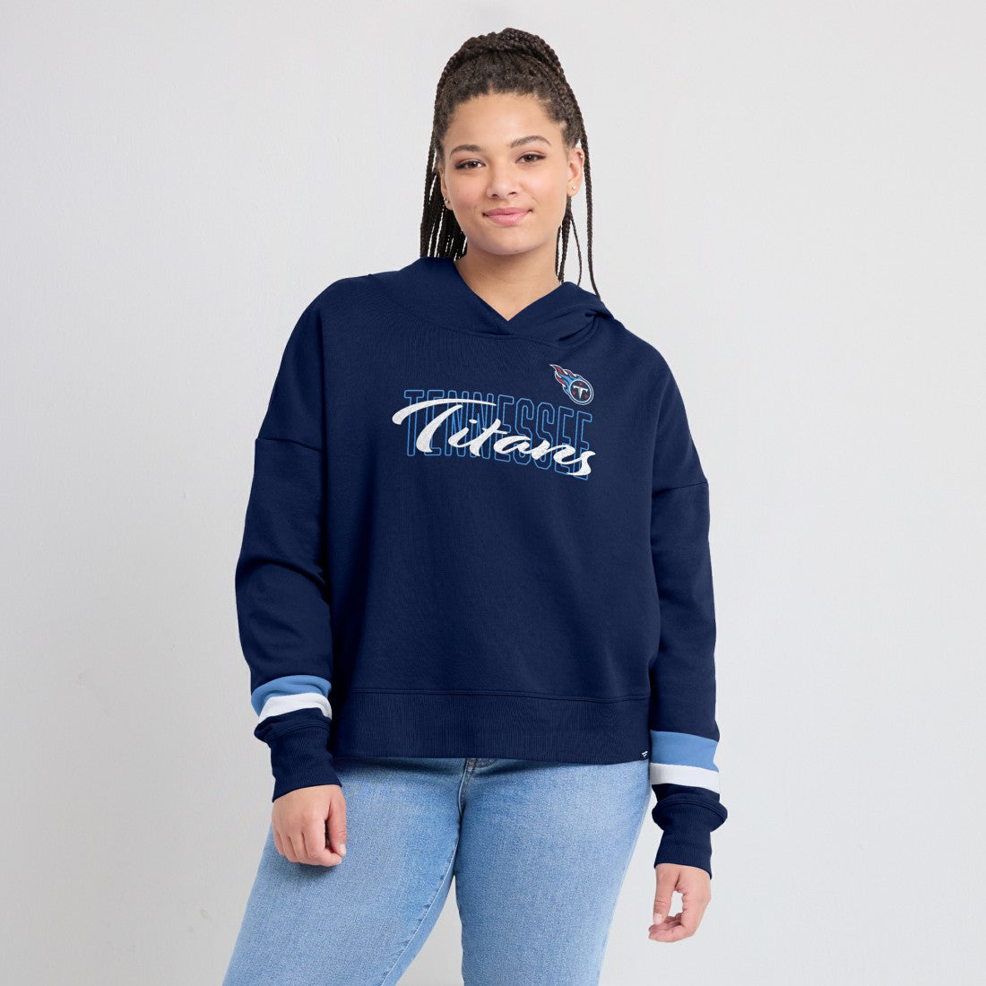 Tennessee Titans Women's Over Under Pullover Hoodie | NFL Near me