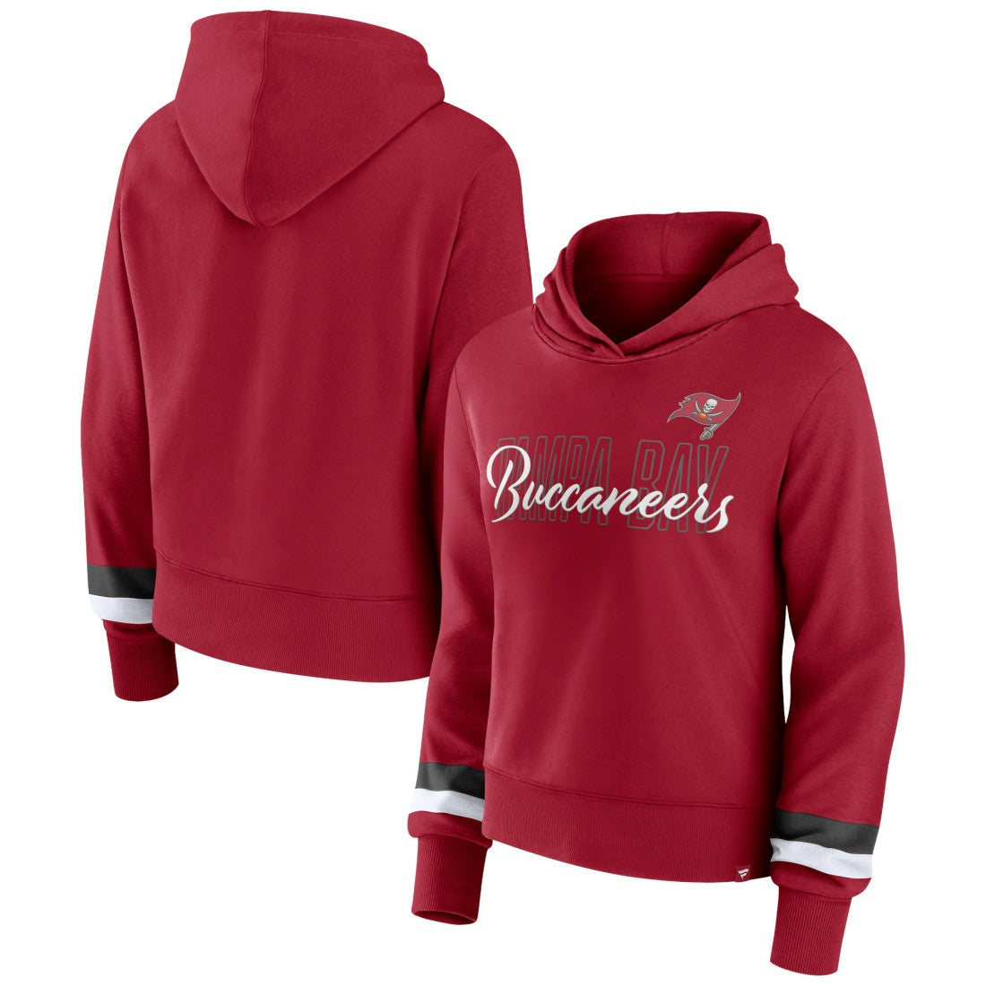 Tampa Bay Buccaneers Women's Over Under Pullover Hoodie | NFL Discount