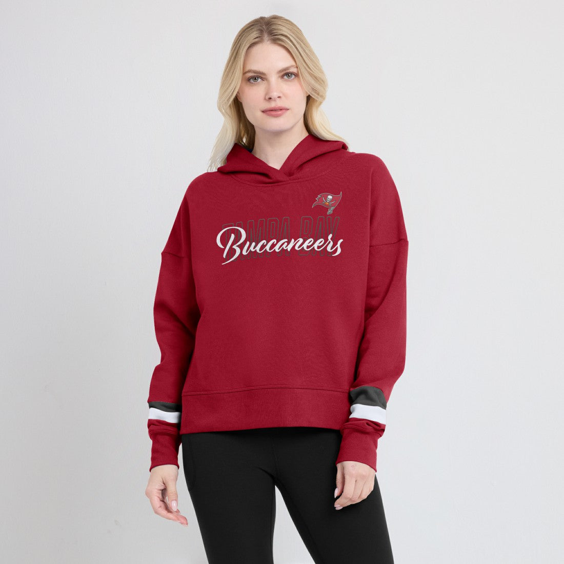 Tampa Bay Buccaneers Women's Over Under Pullover Hoodie | NFL Discount