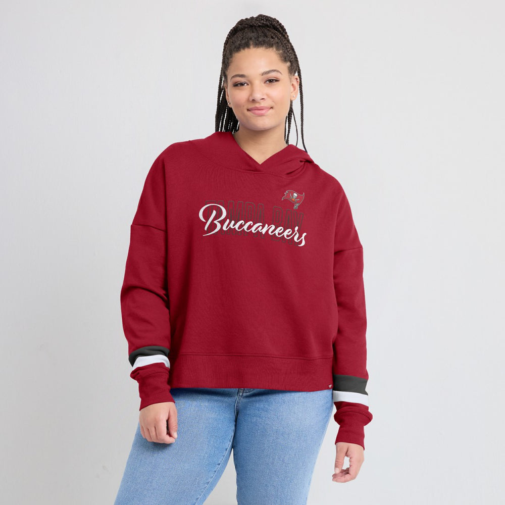 Tampa Bay Buccaneers Women's Over Under Pullover Hoodie | NFL Discount