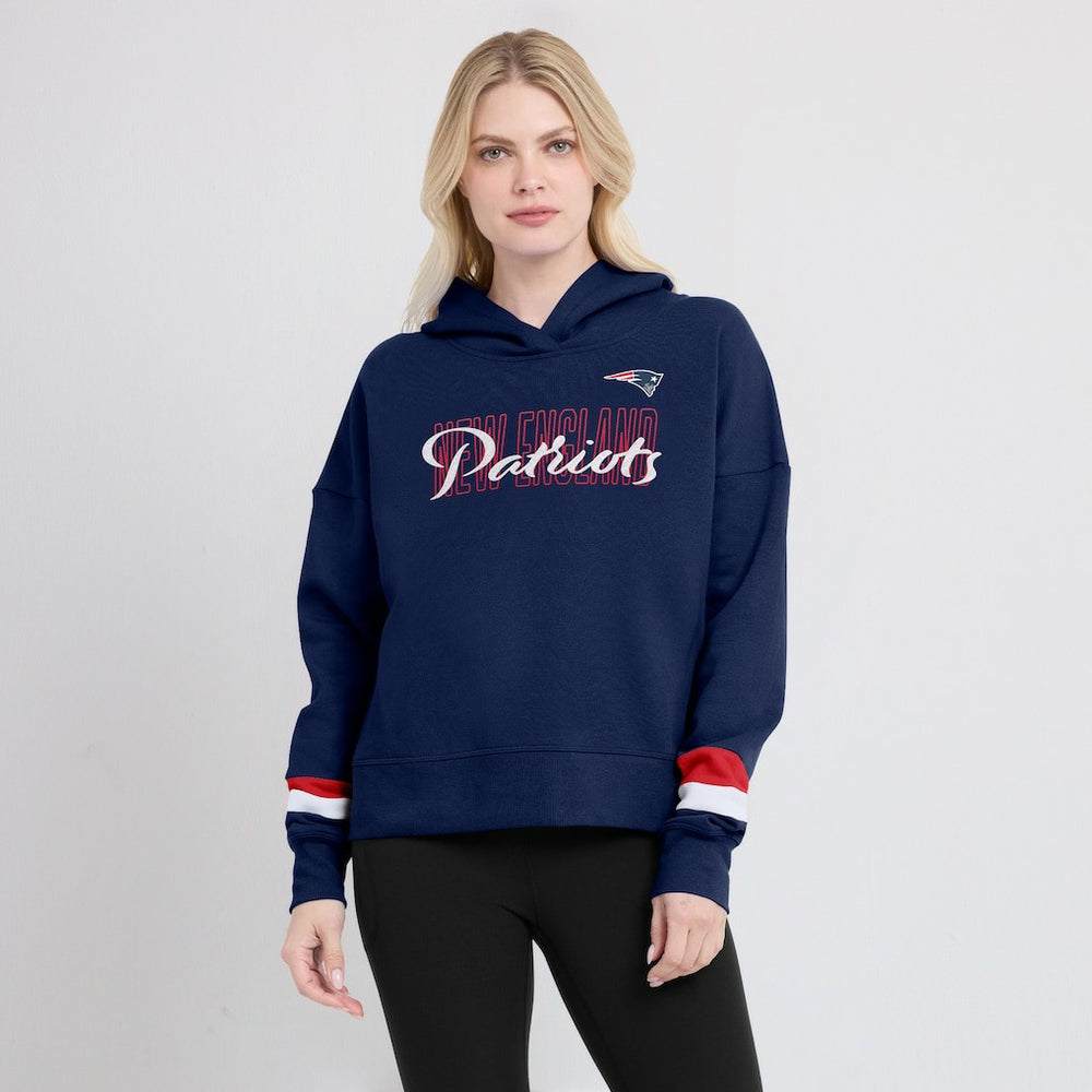 New England Patriots Women's Over Under Pullover Hoodie | NFL On sale
