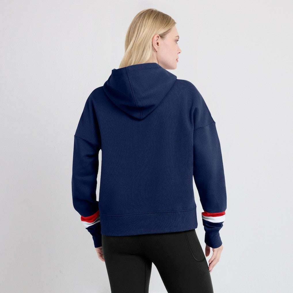 New England Patriots Women's Over Under Pullover Hoodie | NFL On sale