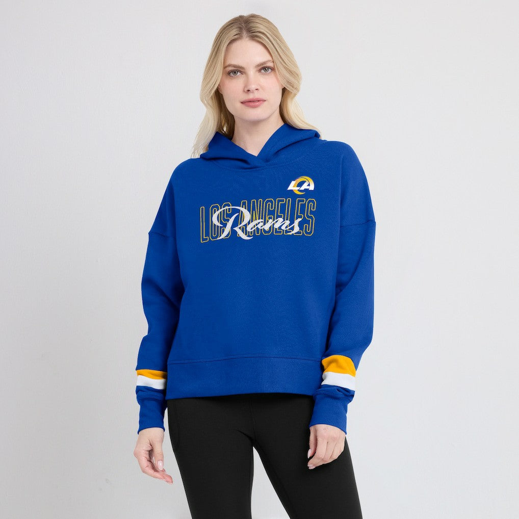 Los Angeles Rams Women's Over Under Pullover Hoodie | NFL On sale
