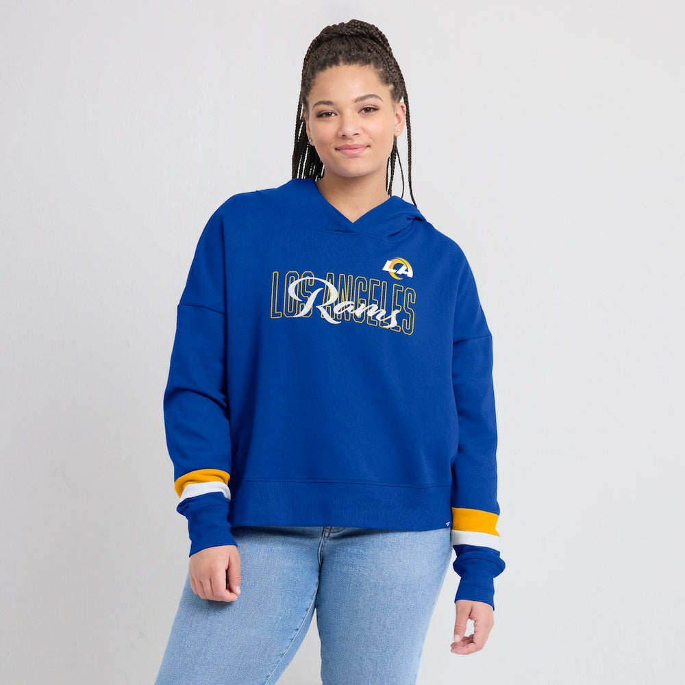 Los Angeles Rams Women's Over Under Pullover Hoodie | NFL On sale