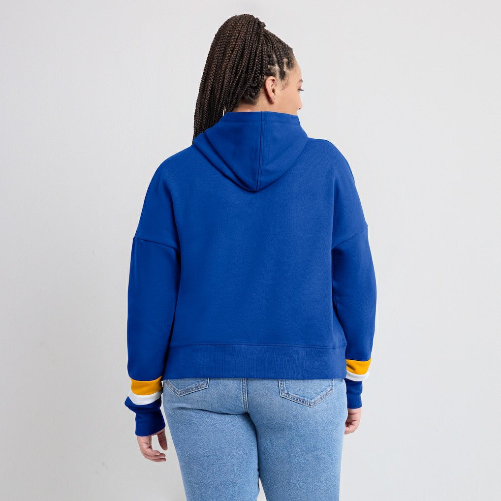 Los Angeles Rams Women's Over Under Pullover Hoodie | NFL On sale
