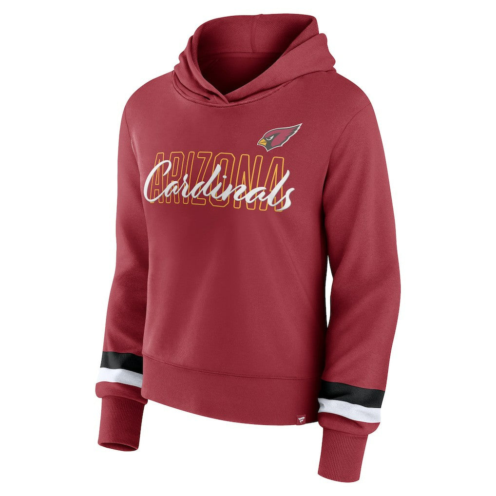 Arizona Cardinals Women's Over Under Pullover Hoodie | NFL Discount