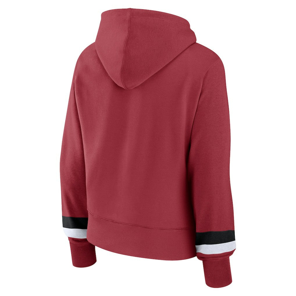 Arizona Cardinals Women's Over Under Pullover Hoodie | NFL Discount