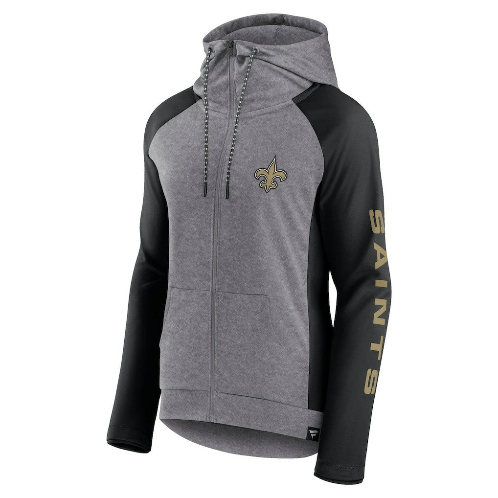 New Orleans Saints Women's Blind Side Lightweight Full-Zip Hoodie | NFL Online