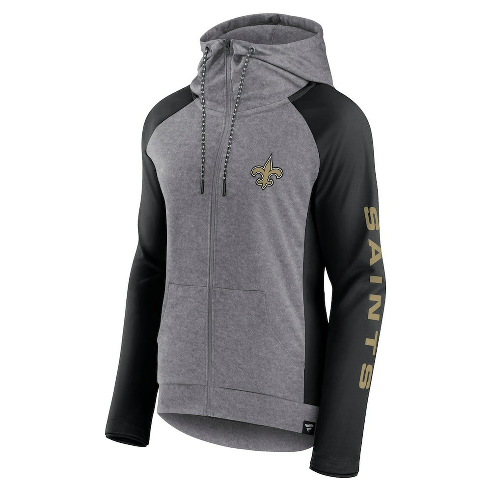 New Orleans Saints Women's Blind Side Lightweight Full-Zip Hoodie | NFL Online