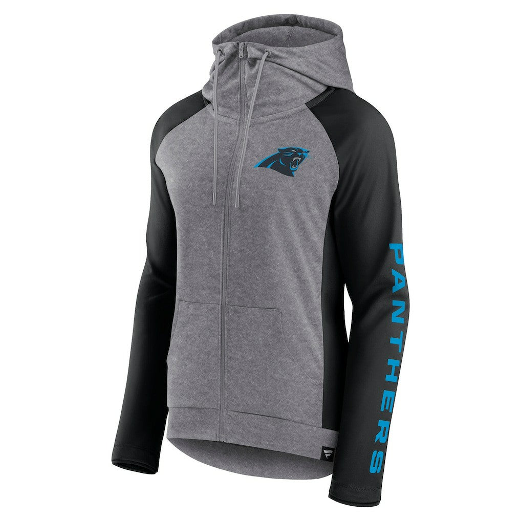 Carolina Panthers Women's Blind Side Lightweight Full-Zip Hoodie | NFL US