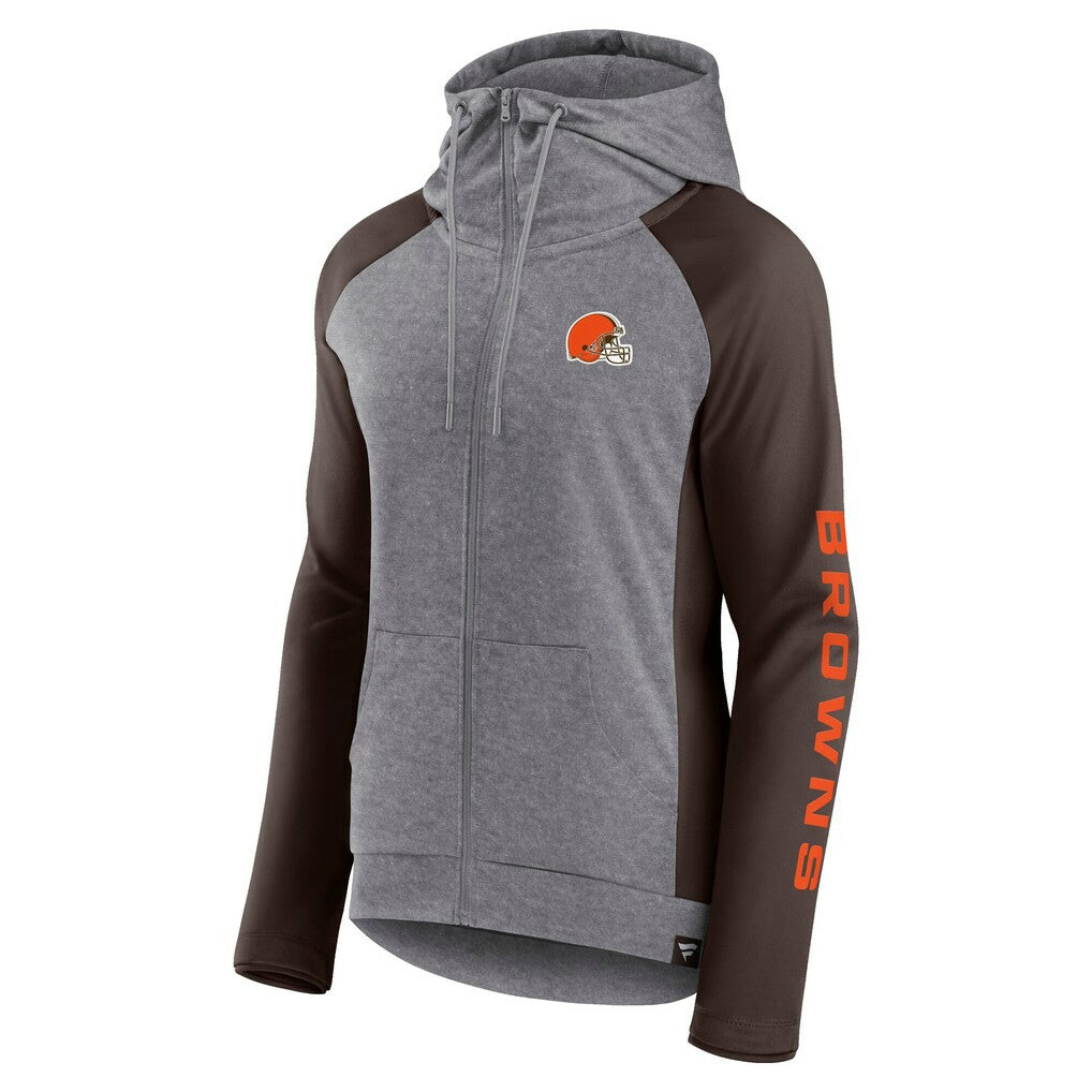 Cleveland Browns Women's Blind Side Lightweight Full-Zip Hoodie | NFL On sale