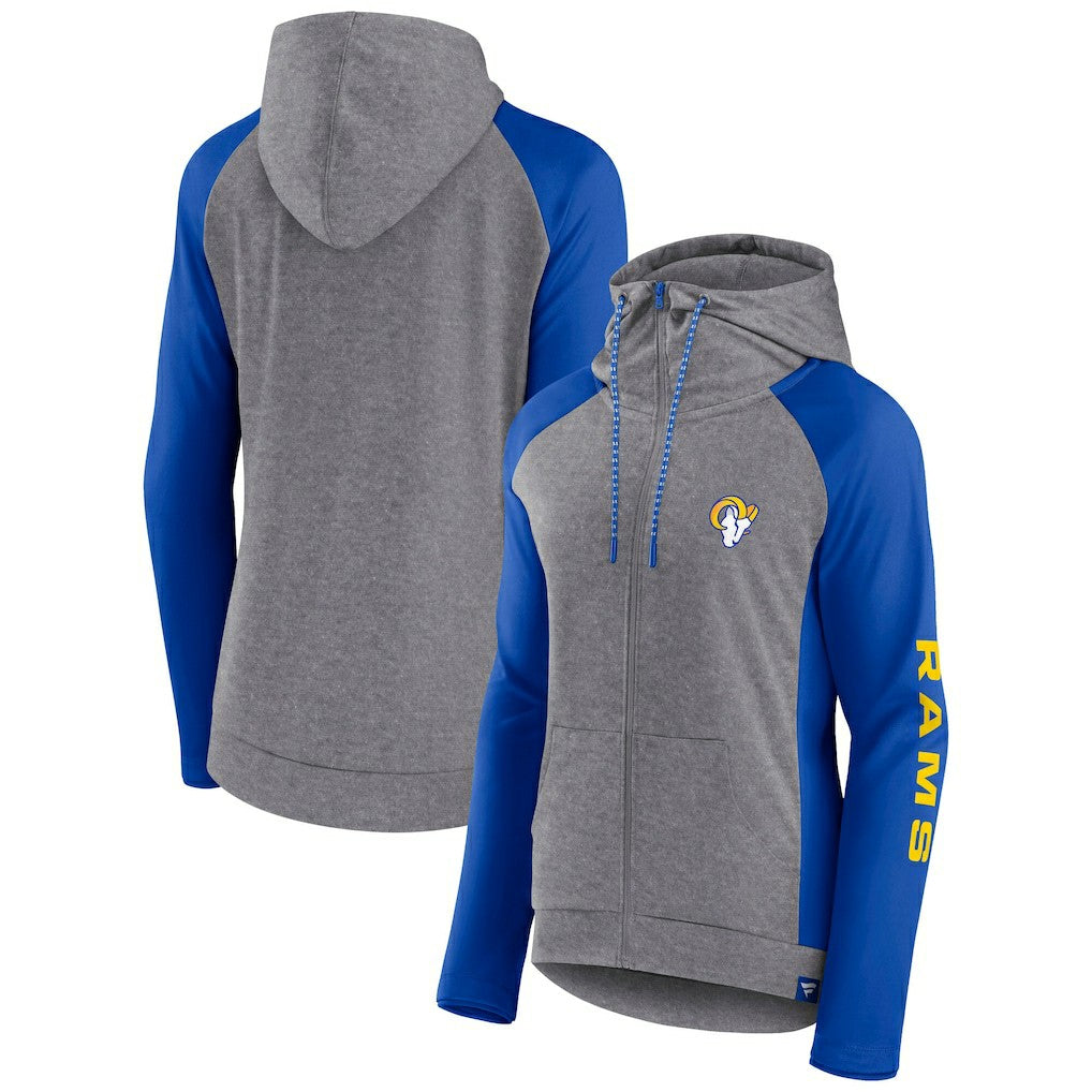 Los Angeles Rams Women's Blind Side Lightweight Full-Zip Hoodie | NFL US