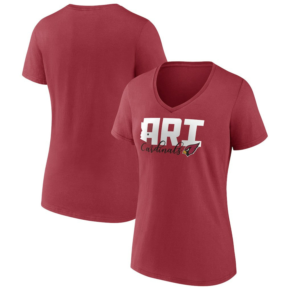 Arizona Cardinals Women's Back Home Again V-Neck T-Shirt | NFL New