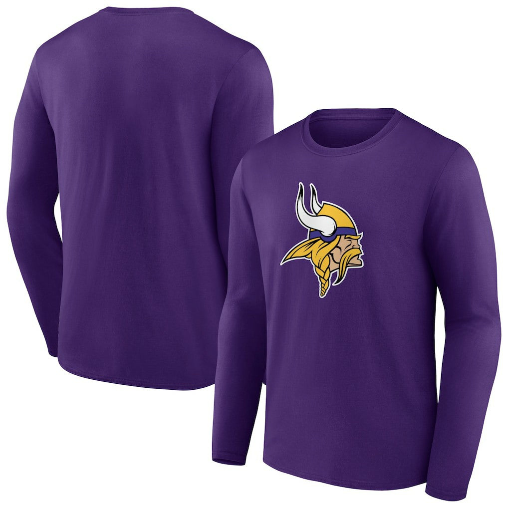 Minnesota Vikings Primary Team Logo Long Sleeve T-Shirt | NFL Hot