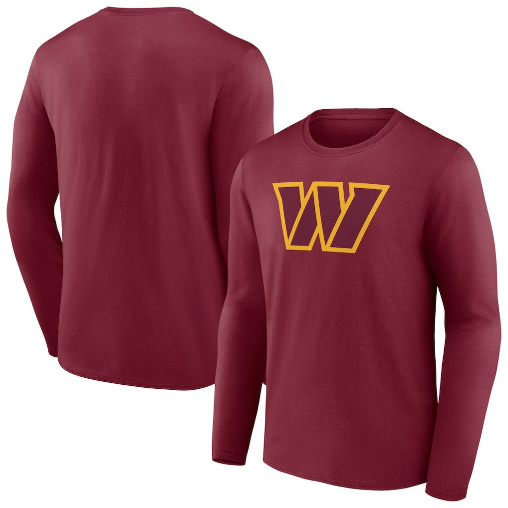 Washington Commanders Primary Team Logo Long Sleeve T-Shirt | NFL Outlet
