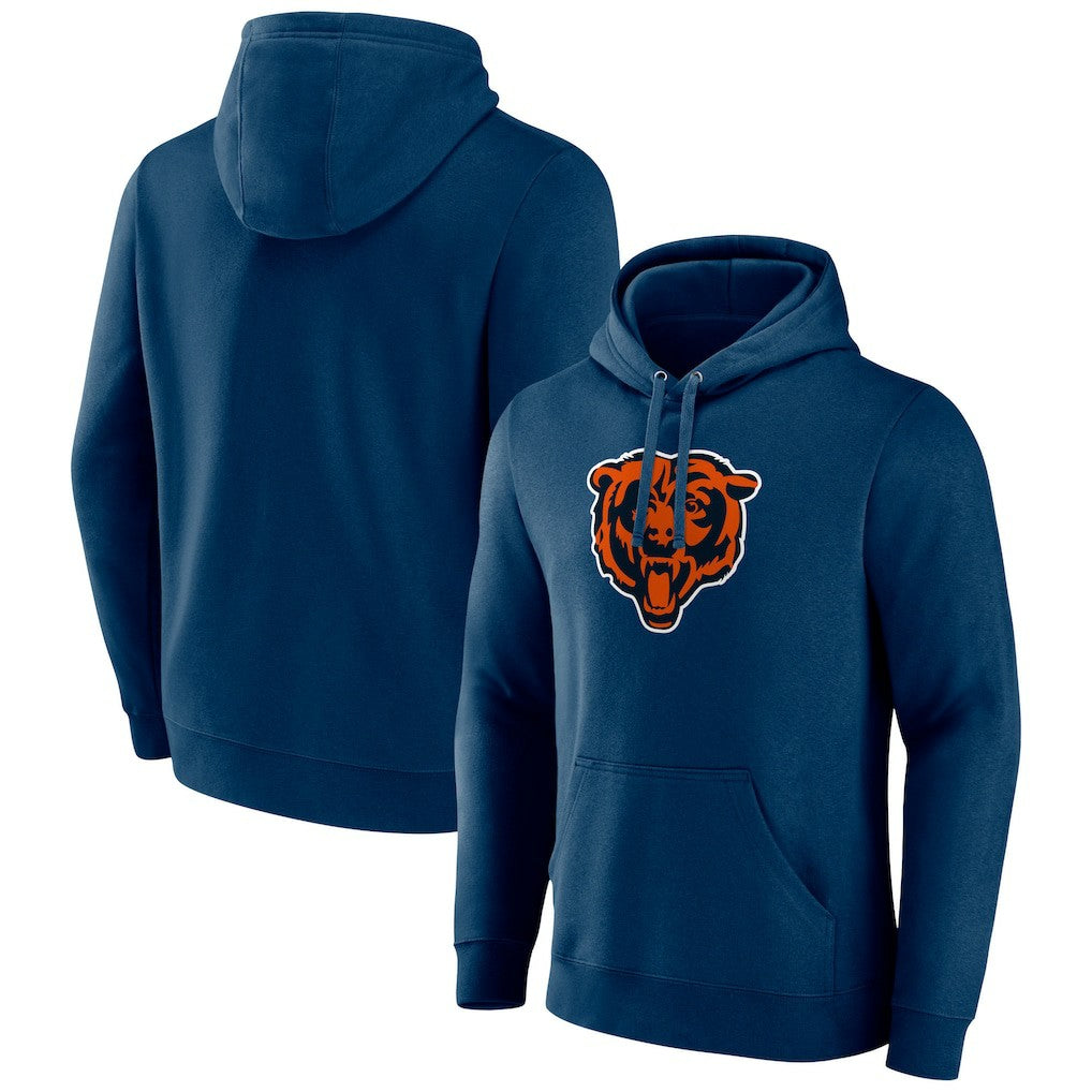 Chicago Bears Primary Team Logo Fitted Pullover Hoodie | NFL Sale