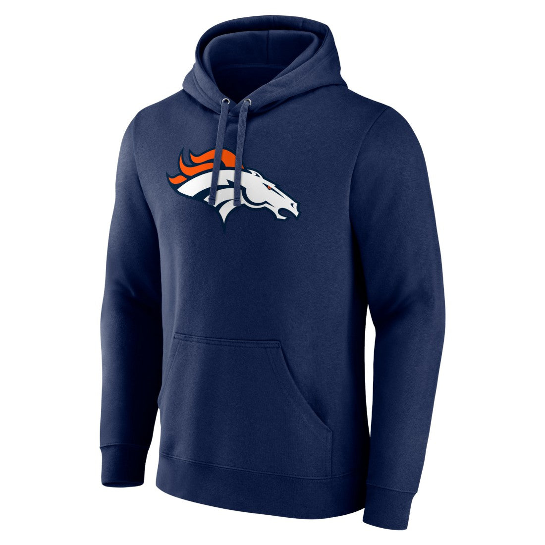 Denver Broncos Primary Team Logo Fitted Pullover Hoodie | NFL Outlet