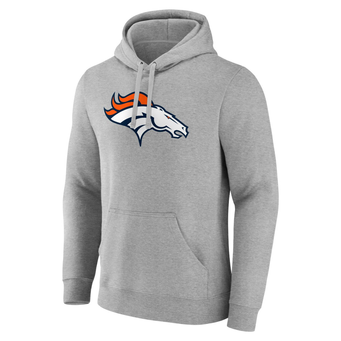 Denver Broncos Primary Team Logo Fitted Pullover Hoodie | NFL Discount