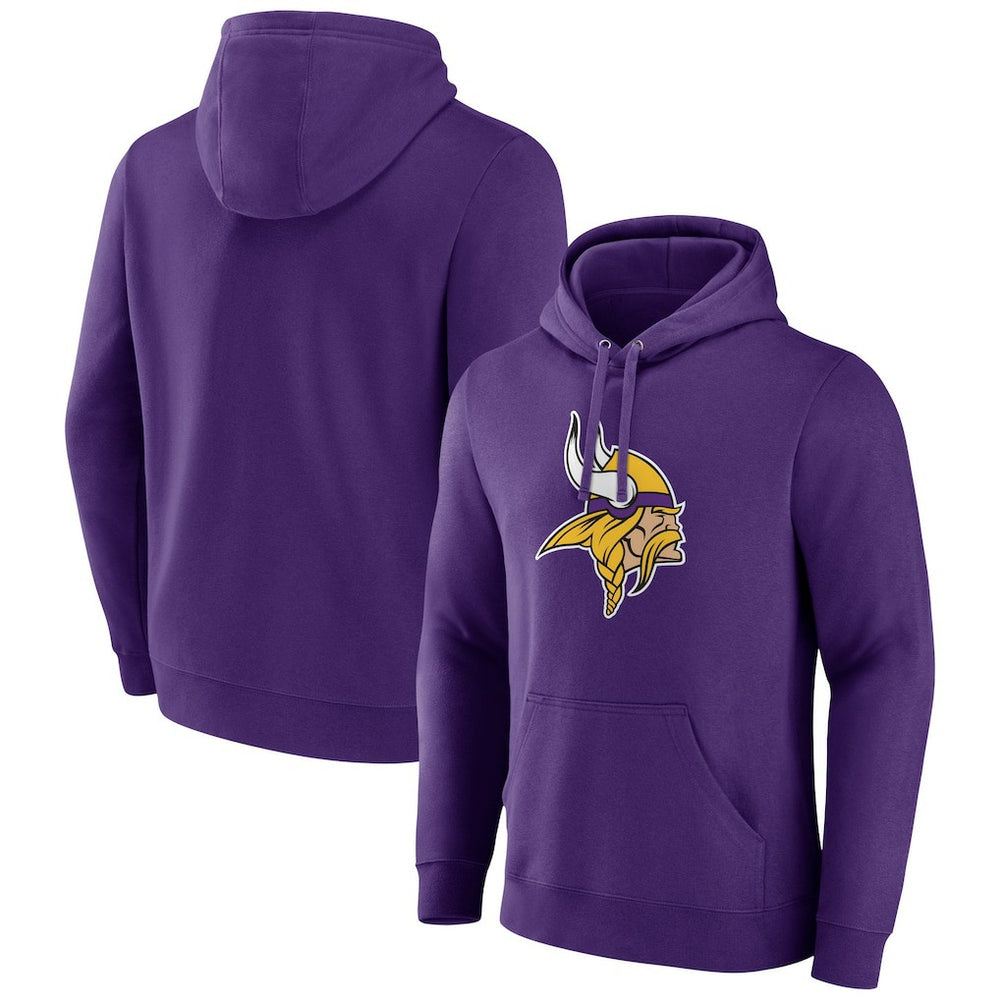 Minnesota Vikings Primary Team Logo Fitted Pullover Hoodie | NFL Sale