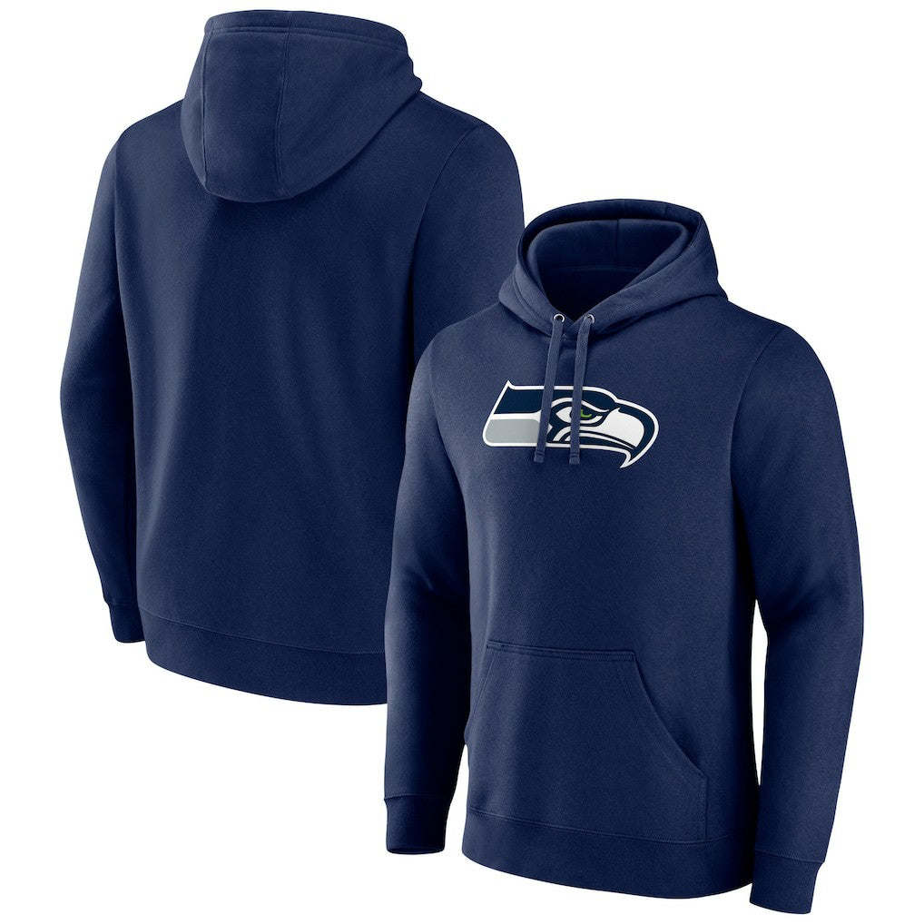 Seattle Seahawks Primary Team Logo Fitted Pullover Hoodie | NFL New