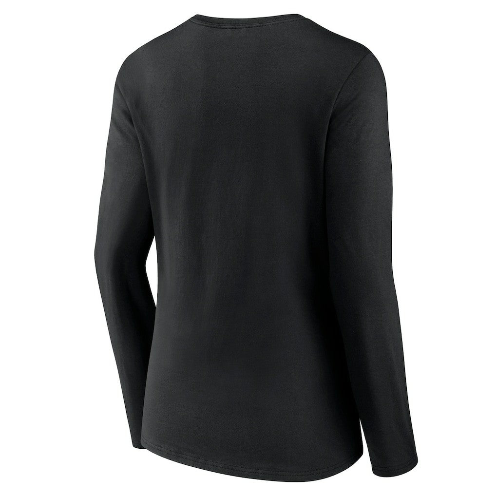 Philadelphia Eagles Women's Primary Team Logo Long Sleeve V-Neck T-Shirt | NFL Sale