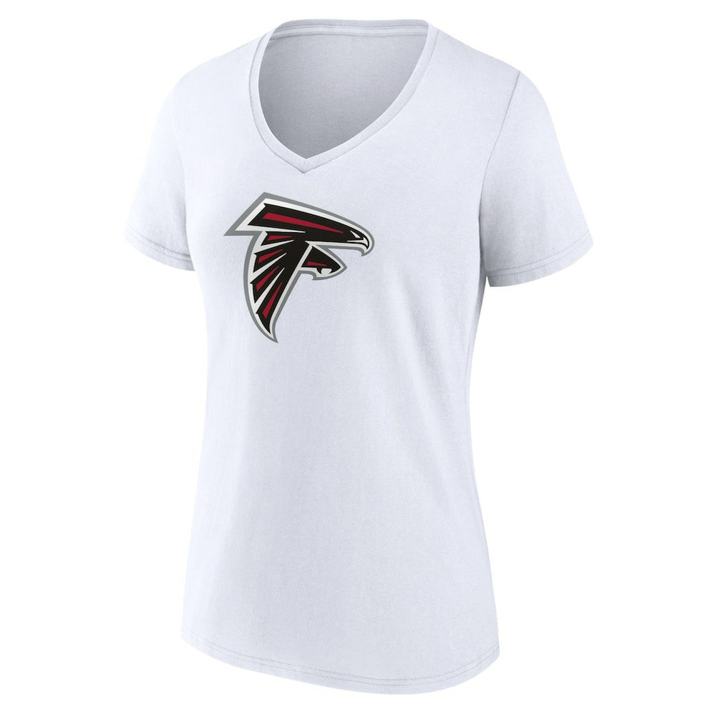 Atlanta Falcons Women's Primary Team Logo V-Neck T-Shirt | NFL Hot