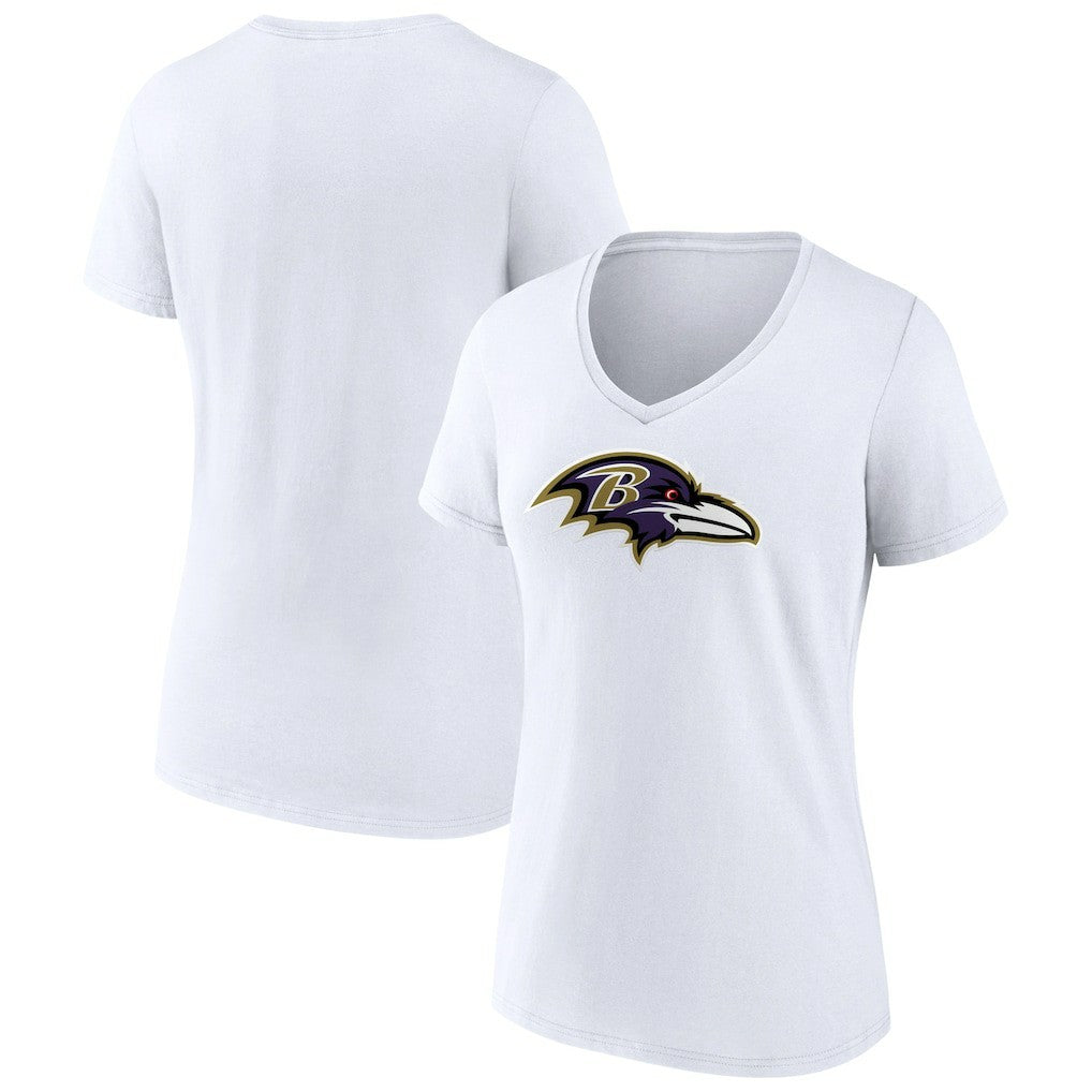Baltimore Ravens Women's Primary Team Logo V-Neck T-Shirt | NFL New
