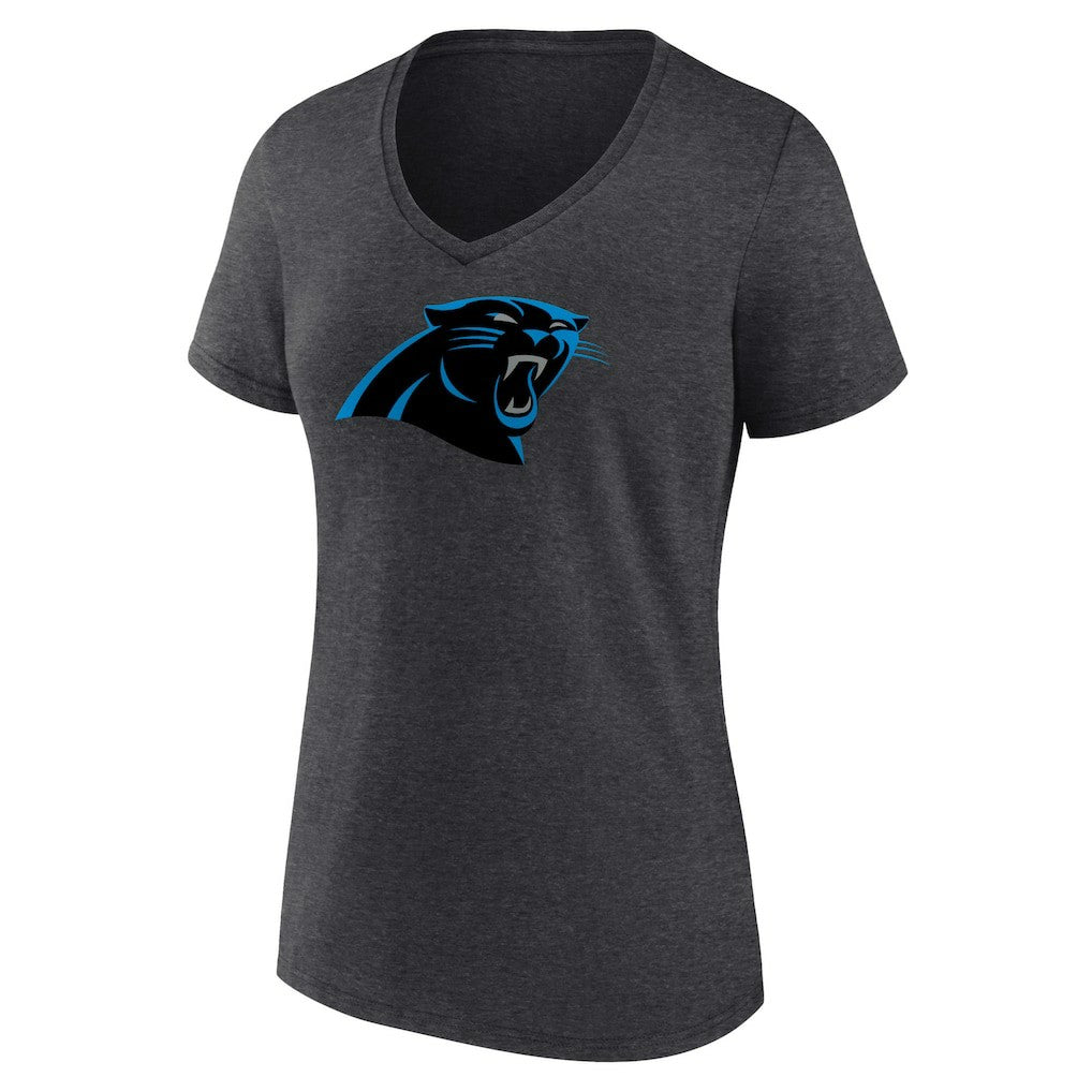 Carolina Panthers Women's Primary Team Logo V-Neck T-Shirt | NFL On sale