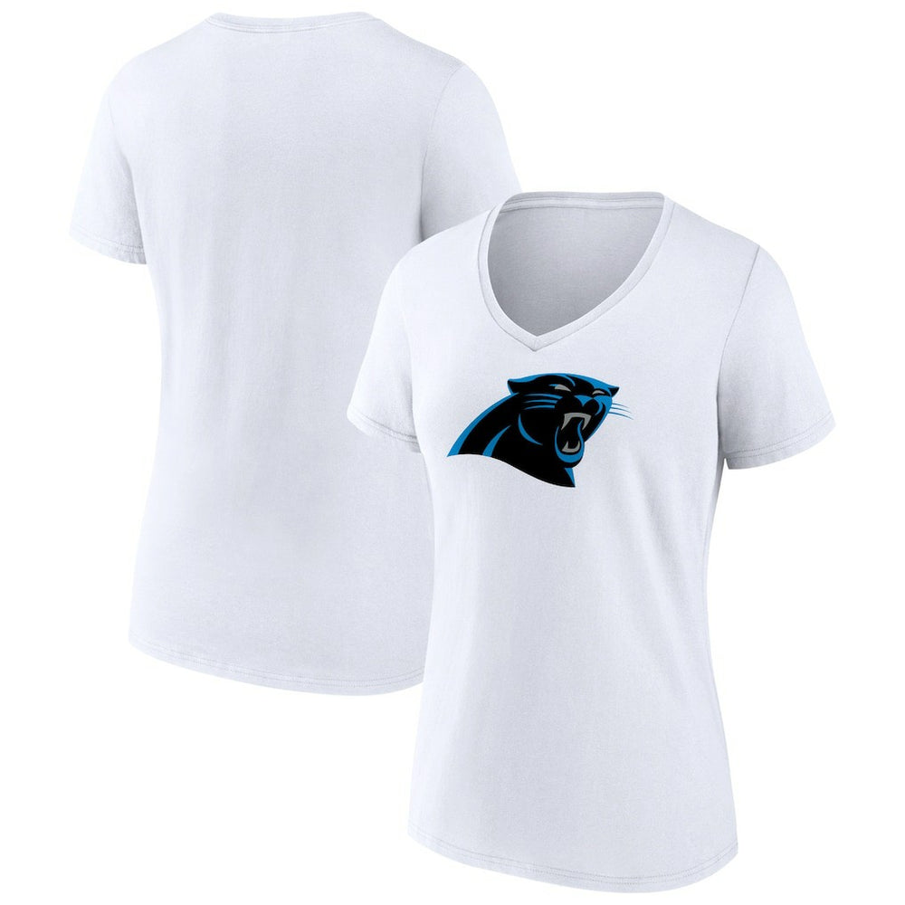 Carolina Panthers Women's Primary Team Logo V-Neck T-Shirt | NFL Online