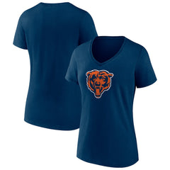 Chicago Bears Women's Primary Team Logo V-Neck T-Shirt | NFL Sale