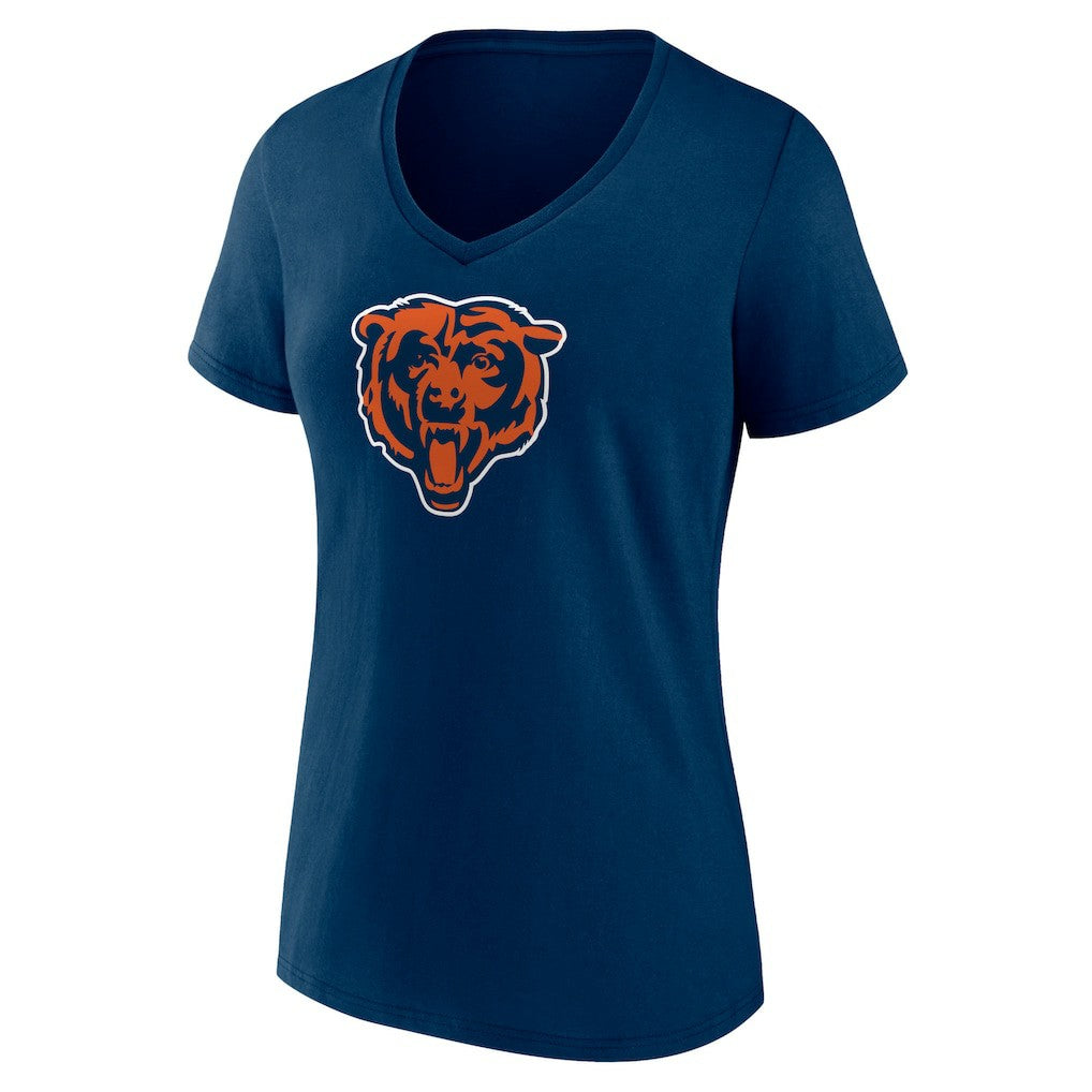 Chicago Bears Women's Primary Team Logo V-Neck T-Shirt | NFL Sale