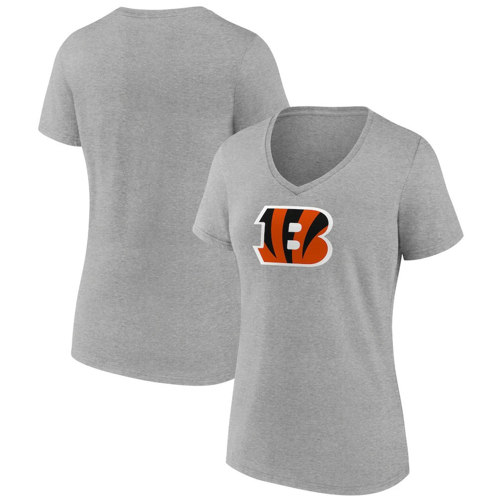 Cincinnati Bengals Women's Primary Team Logo V-Neck T-Shirt | NFL Hot