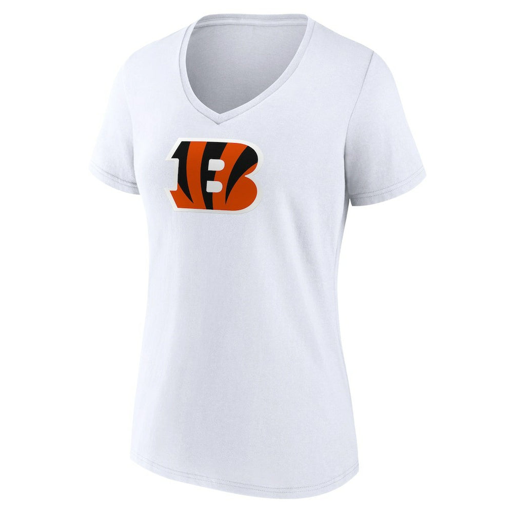 Cincinnati Bengals Women's Primary Team Logo V-Neck T-Shirt | NFL Outlet