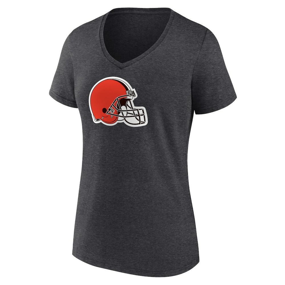 Cleveland Browns Women's Primary Team Logo V-Neck T-Shirt | NFL Sale