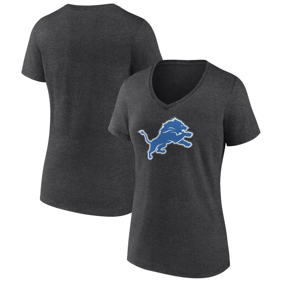 Detroit Lions Women's Primary Team Logo V-Neck T-Shirt | NFL Online