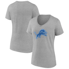 Detroit Lions Women's Primary Team Logo V-Neck T-Shirt | NFL Discount