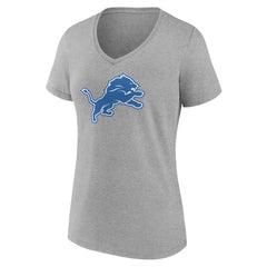 Detroit Lions Women's Primary Team Logo V-Neck T-Shirt | NFL Discount