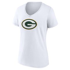 Green Bay Packers Women's Primary Team Logo V-Neck T-Shirt | NFL Sale