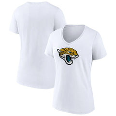 Jacksonville Jaguars Women's Primary Team Logo V-Neck T-Shirt | NFL New
