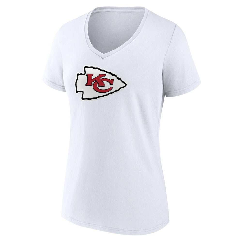 Kansas City Chiefs Women's Primary Team Logo V-Neck T-Shirt | NFL Sale