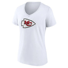 Kansas City Chiefs Women's Primary Team Logo V-Neck T-Shirt | NFL Sale