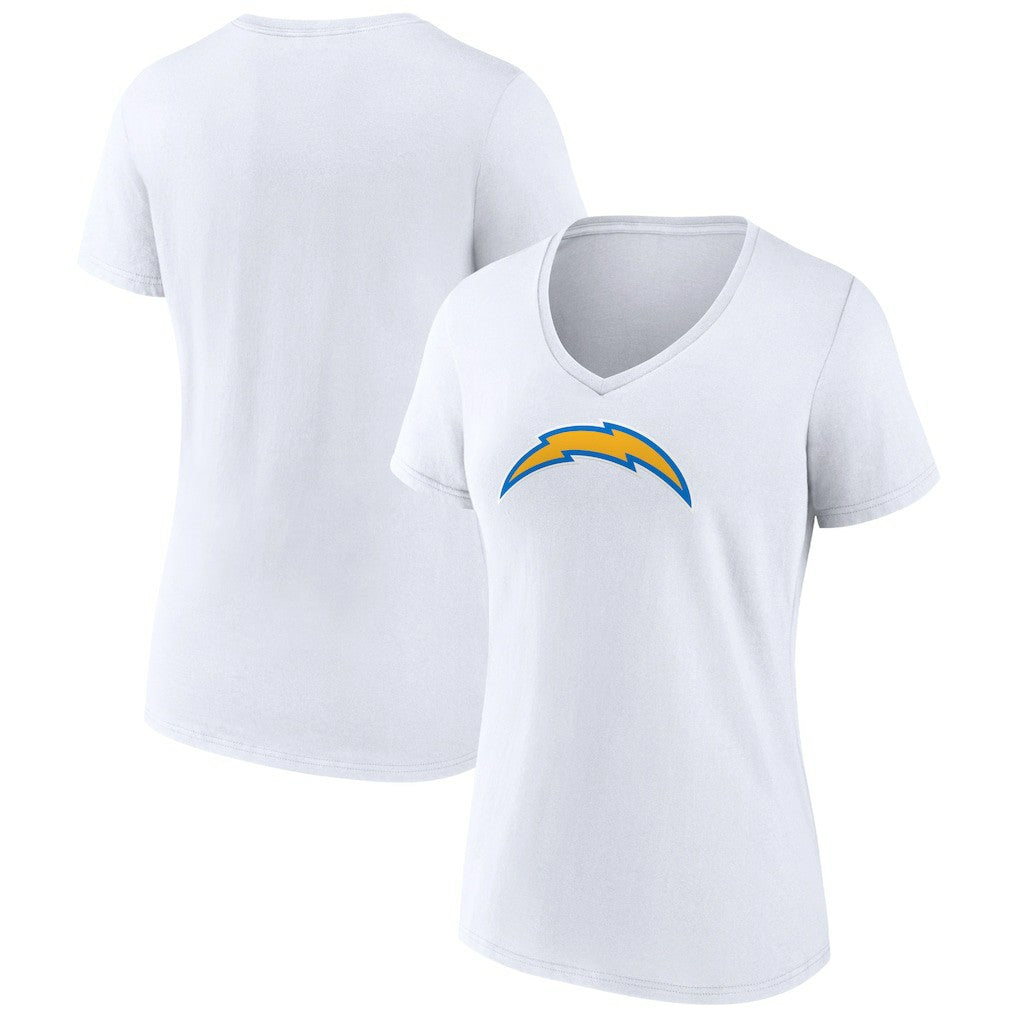 Los Angeles Chargers Women's Primary Team Logo V-Neck T-Shirt | NFL Outlet