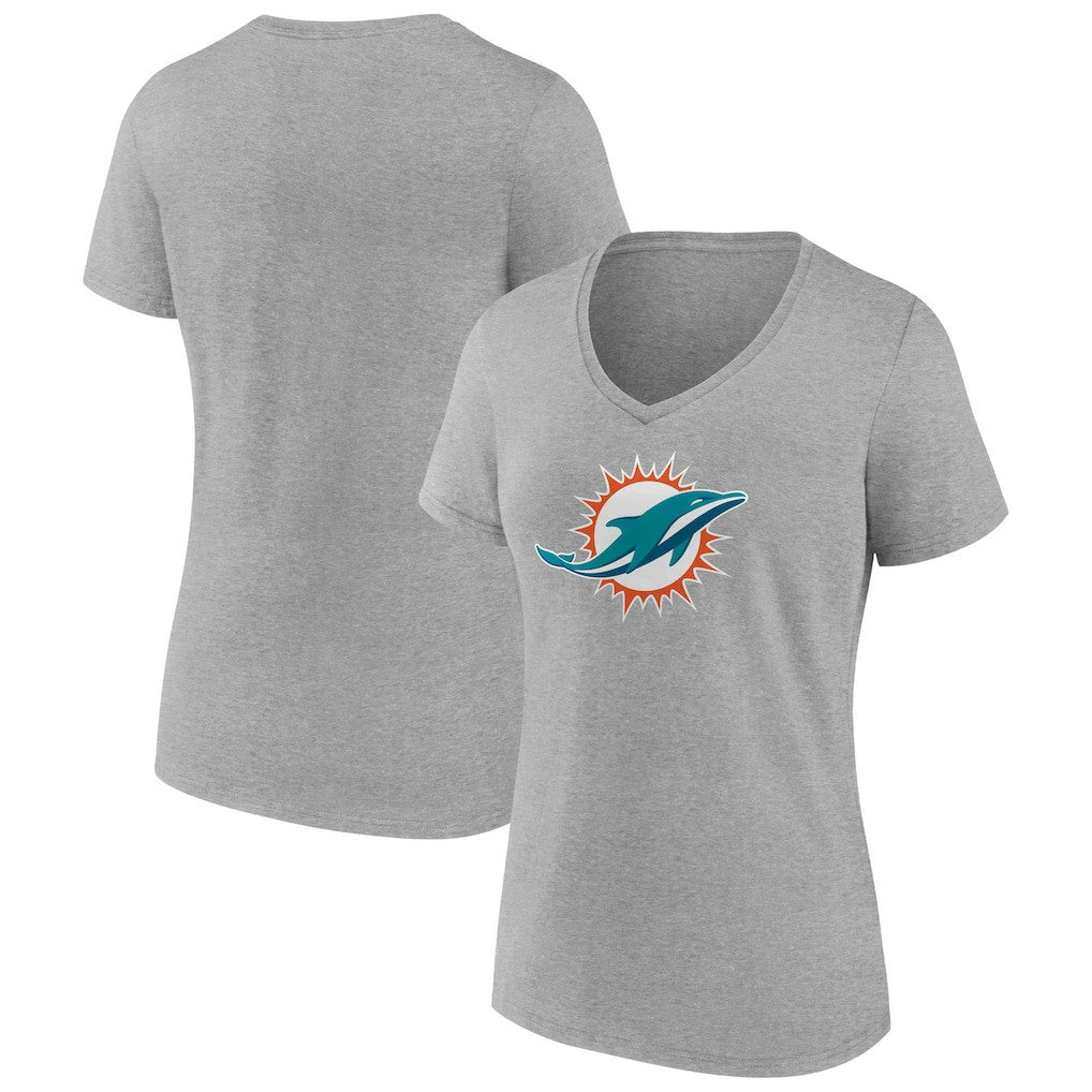 Miami Dolphins Women's Primary Team Logo V-Neck T-Shirt | NFL On sale