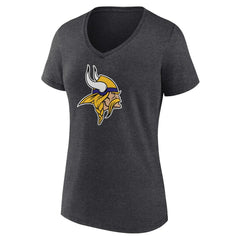 Minnesota Vikings Women's Primary Team Logo V-Neck T-Shirt | NFL US