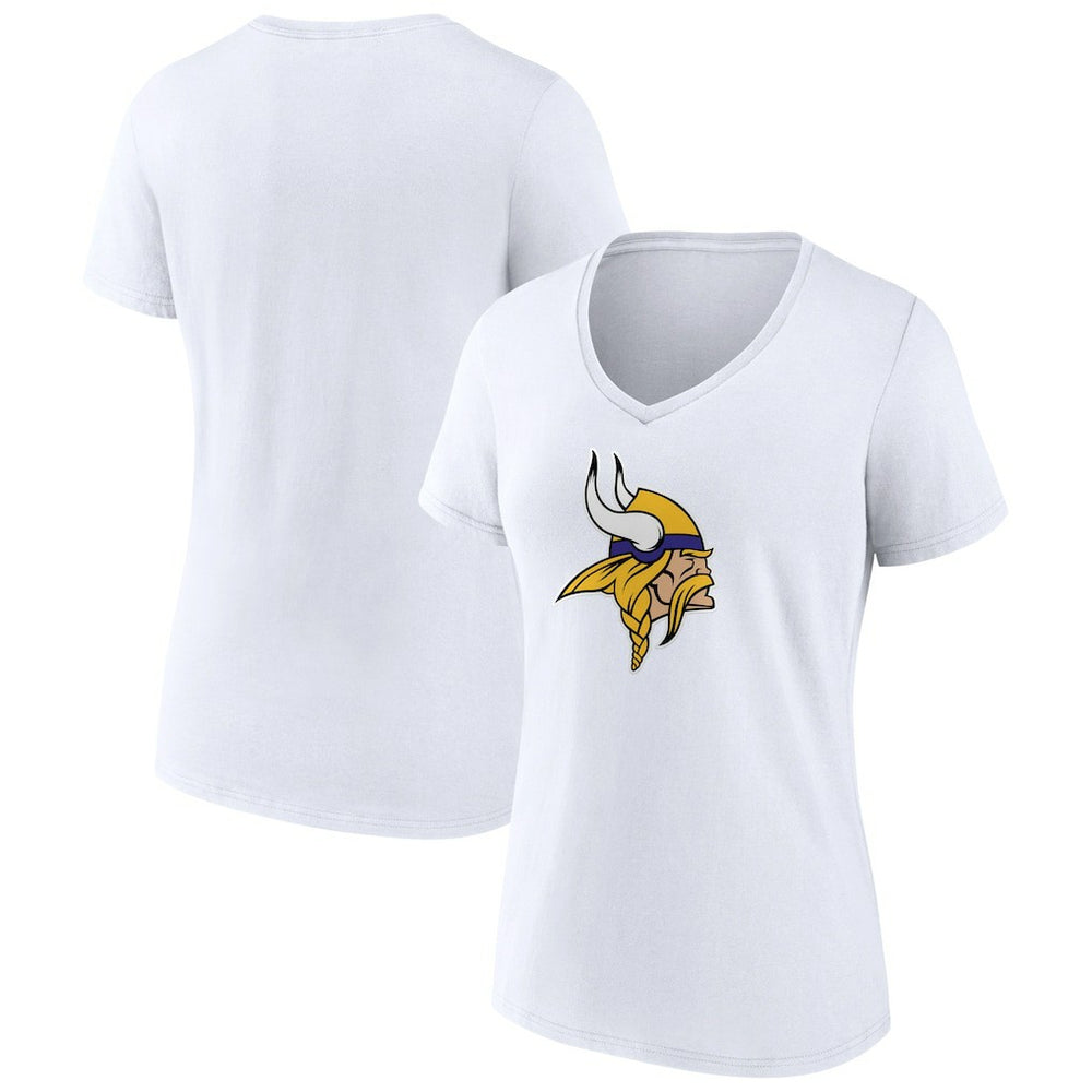 Minnesota Vikings Women's Primary Team Logo V-Neck T-Shirt | NFL US